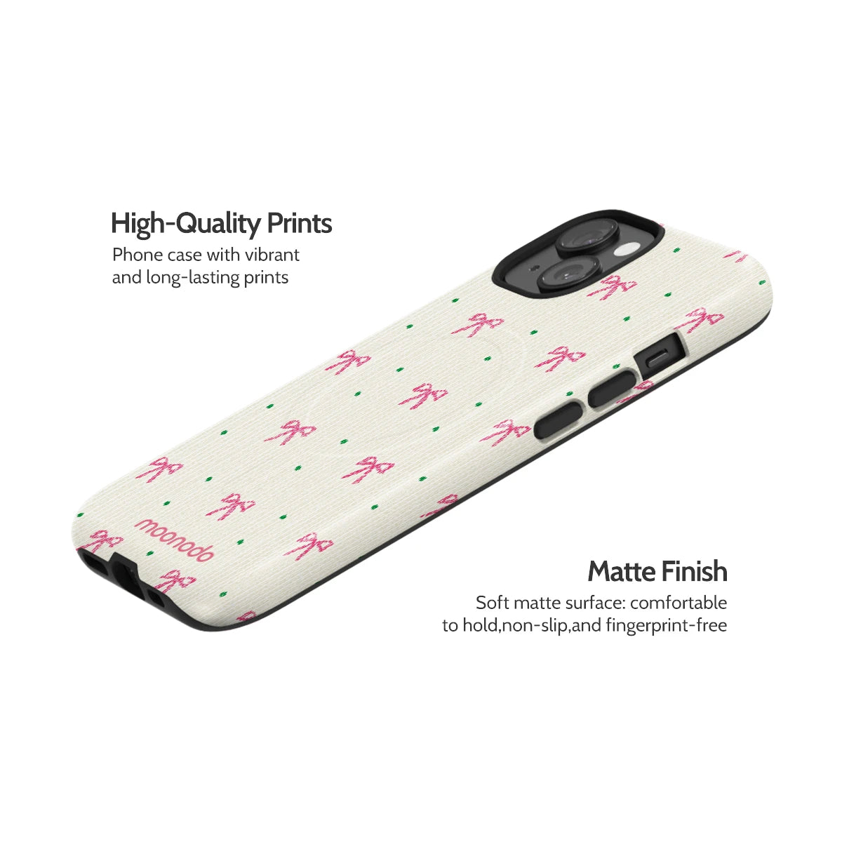 Rosy Ribbon - iPhone 15 Case