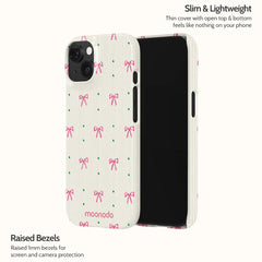 Rosy Ribbon - iPhone 15 Case