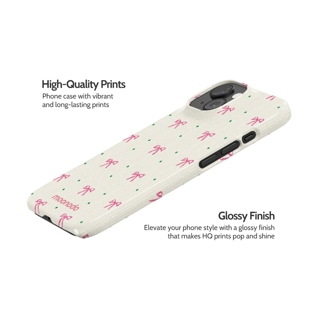 Rosy Ribbon - iPhone 15 Case