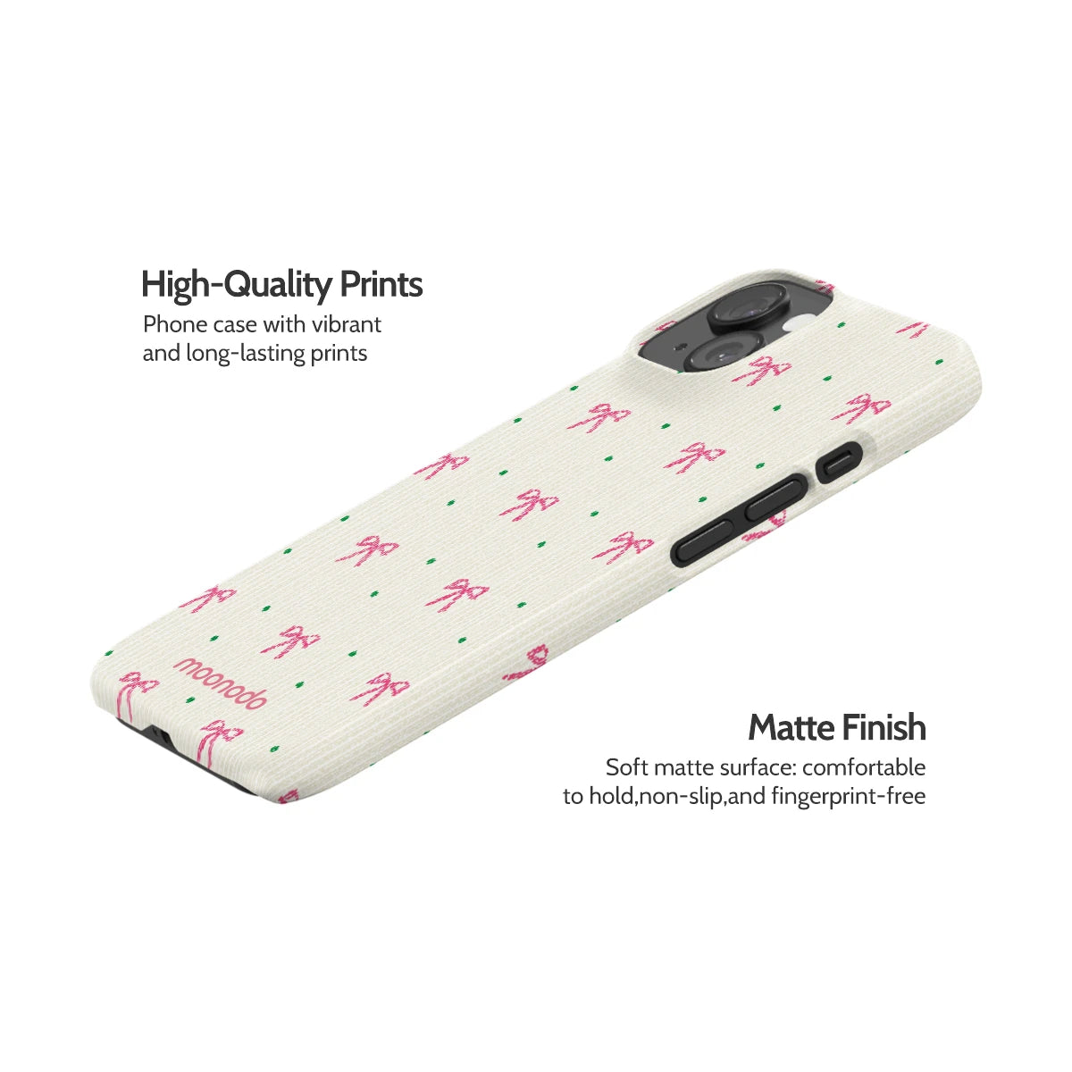 Rosy Ribbon - iPhone 15 Case