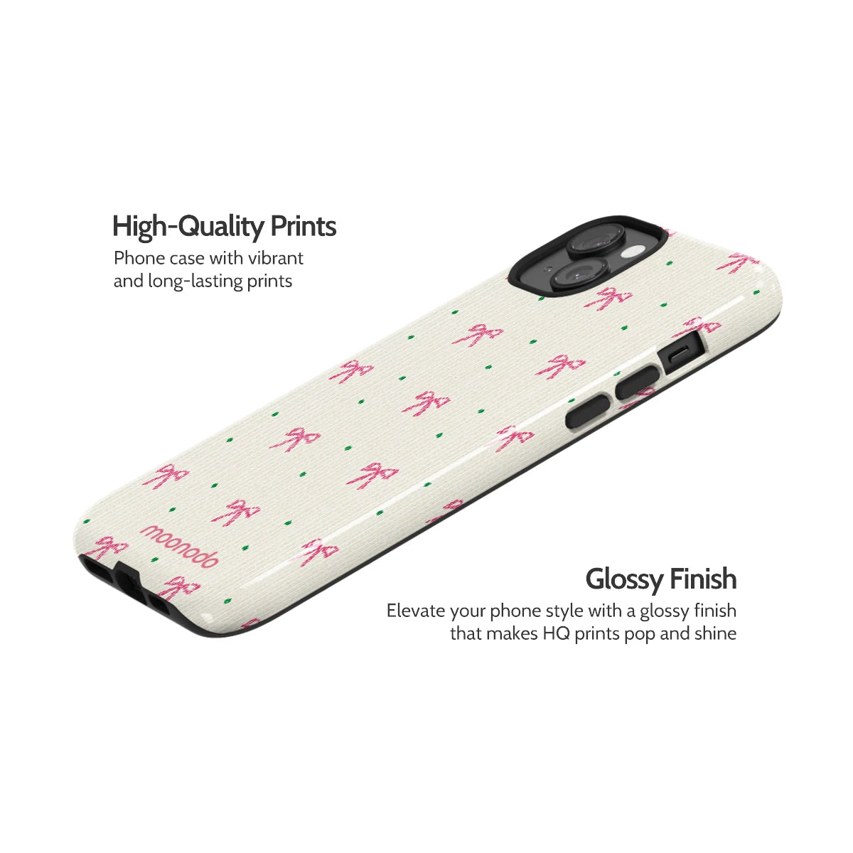 Rosy Ribbon - iPhone 15 Plus Case
