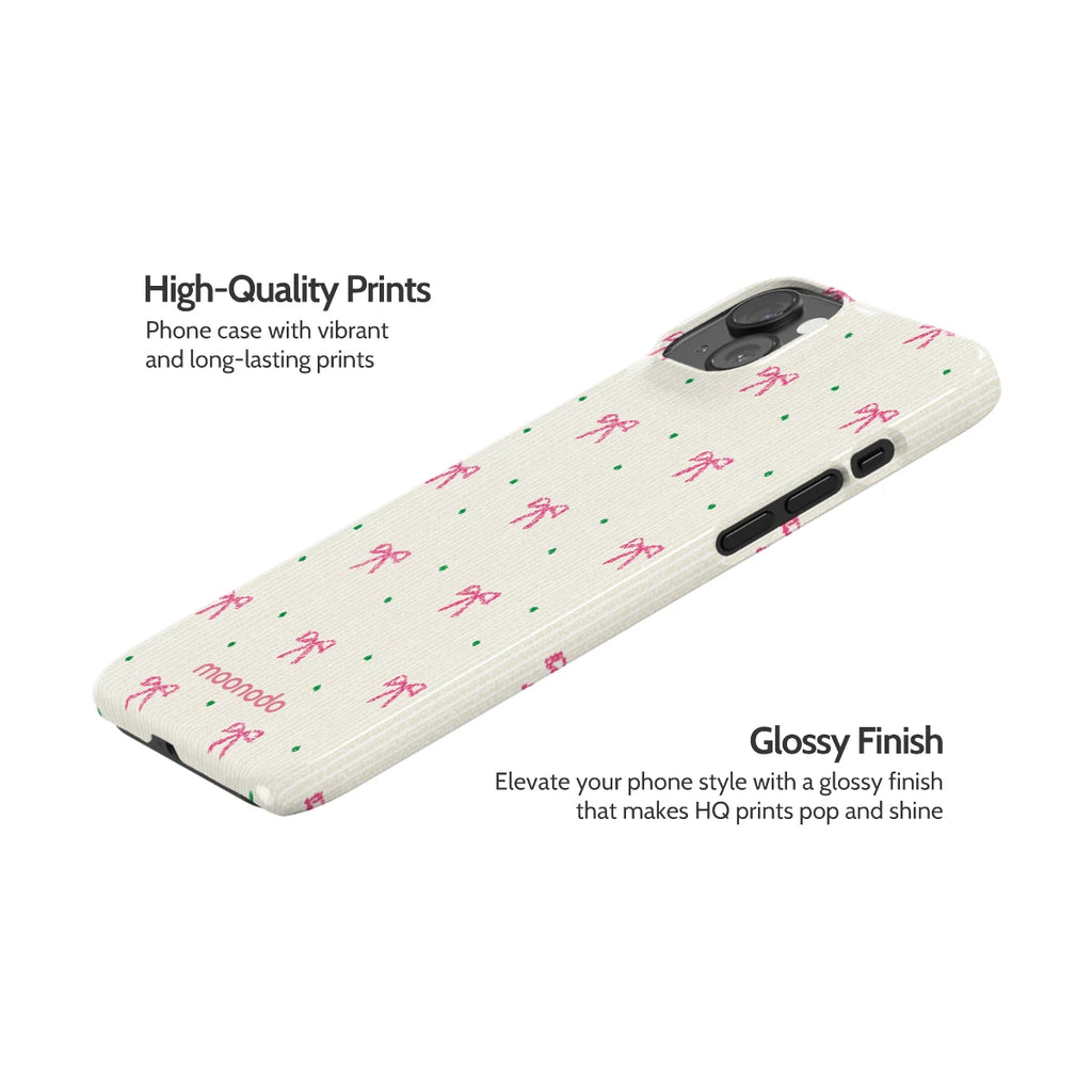 Rosy Ribbon - iPhone 15 Plus Case