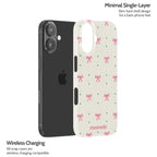 Rosy Ribbon - iPhone 16 Case