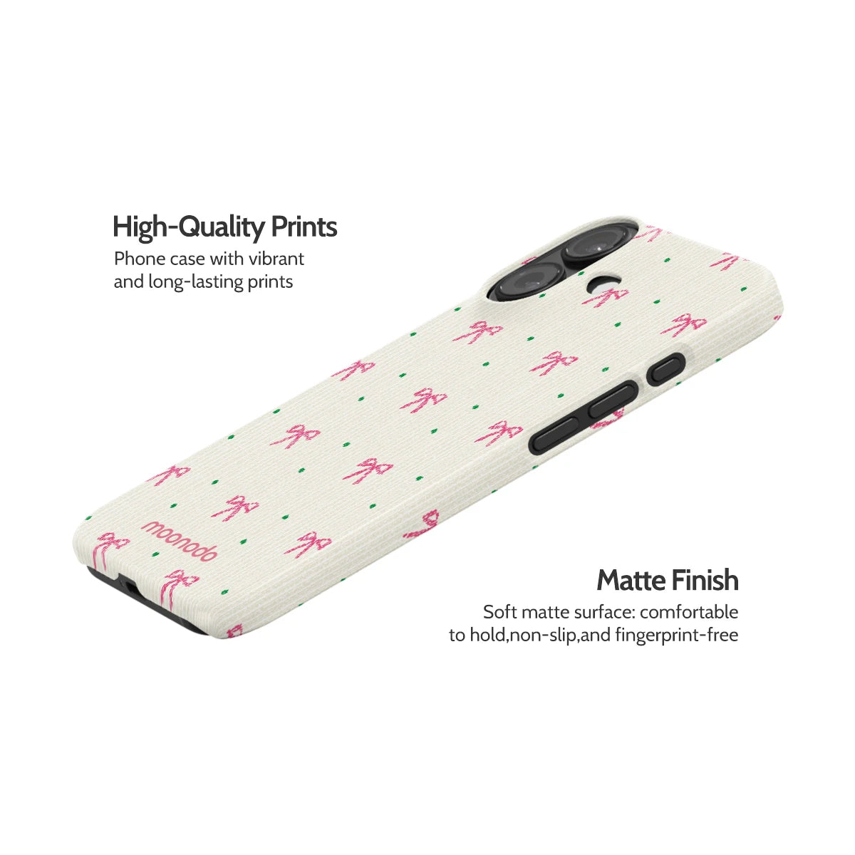 Rosy Ribbon - iPhone 16 Case
