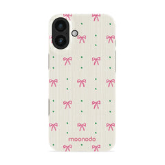 Rosy Ribbon - iPhone 16 Plus Case