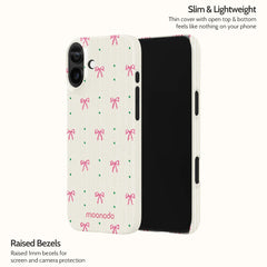 Rosy Ribbon - iPhone 16 Plus Case