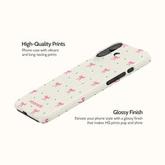 Rosy Ribbon - iPhone 16 Plus Case