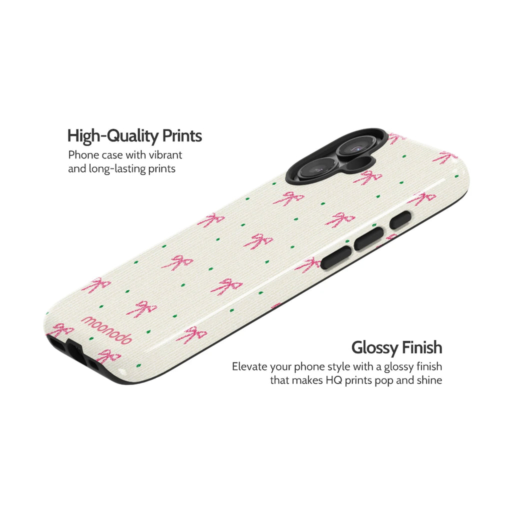 Rosy Ribbon - iPhone 17 Case