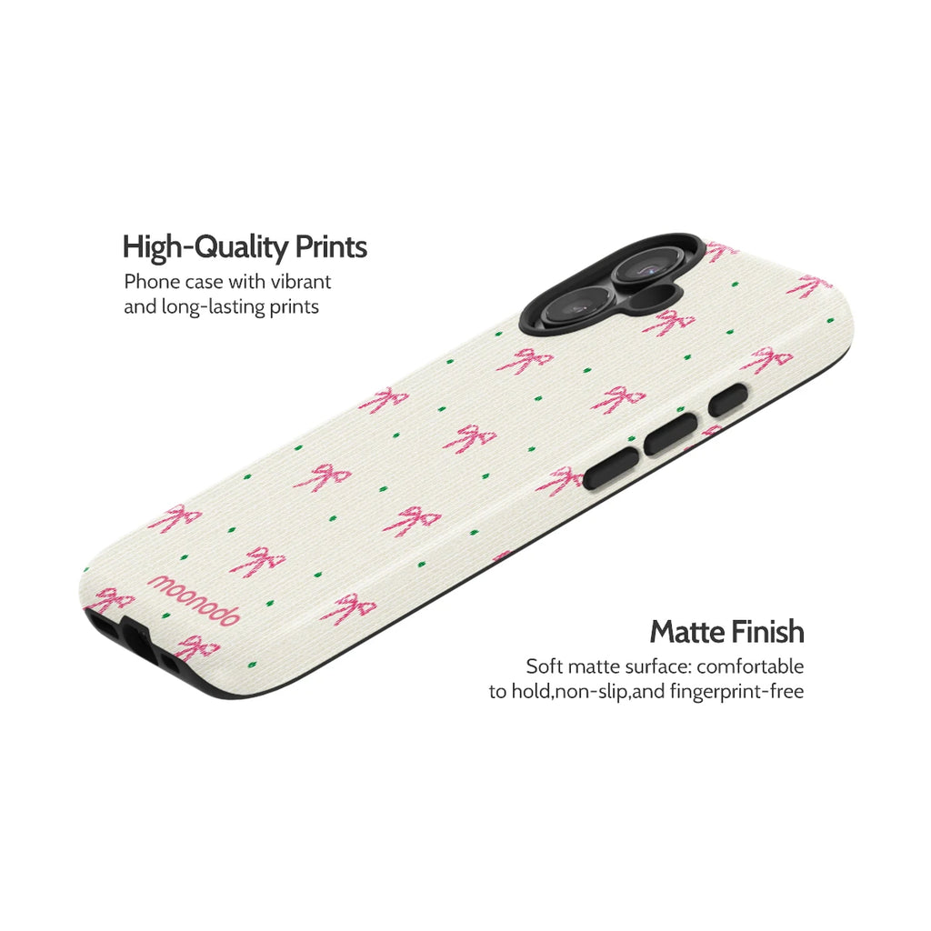 Rosy Ribbon - iPhone 17 Case