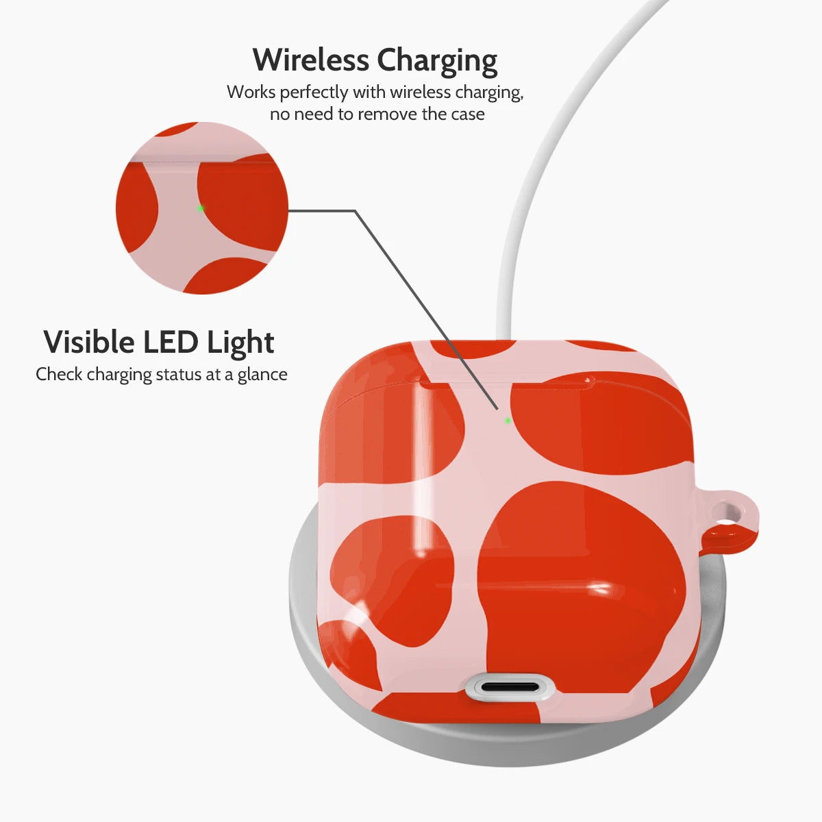 Scarlet Pulse - AirPods 1 & 2 Case