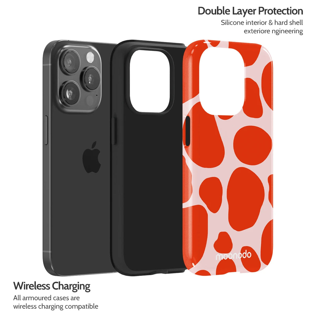 Scarlet Pulse - iPhone 15 Pro Case