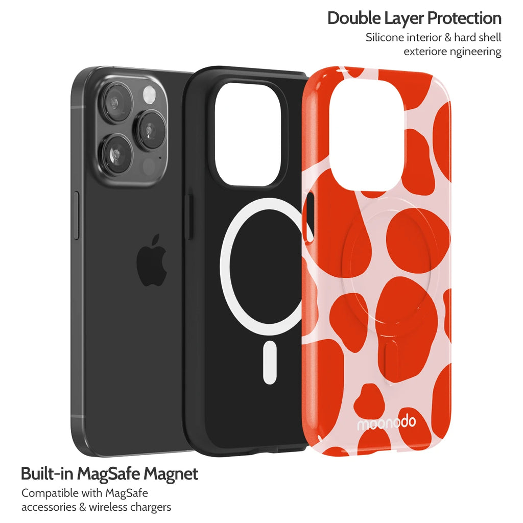 Scarlet Pulse - iPhone 15 Pro Case