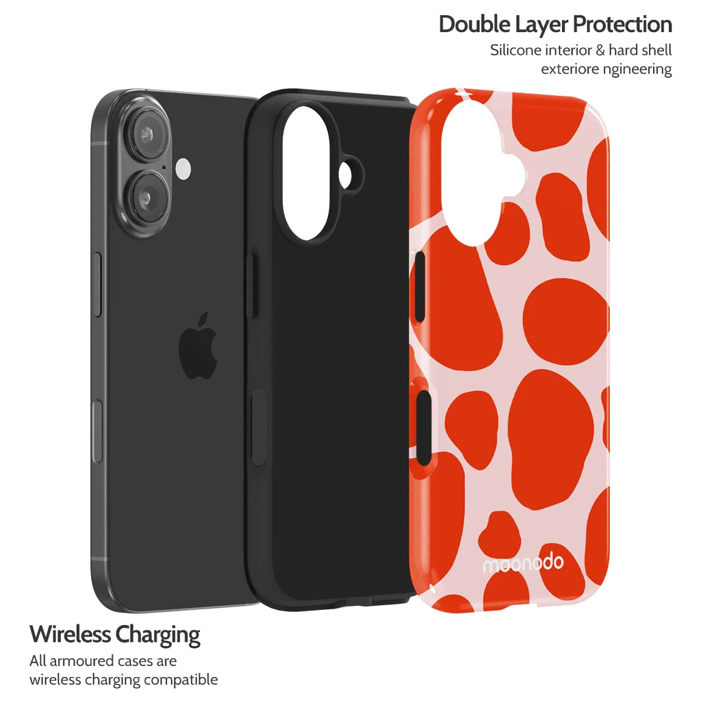 Scarlet Pulse - iPhone 16 Case