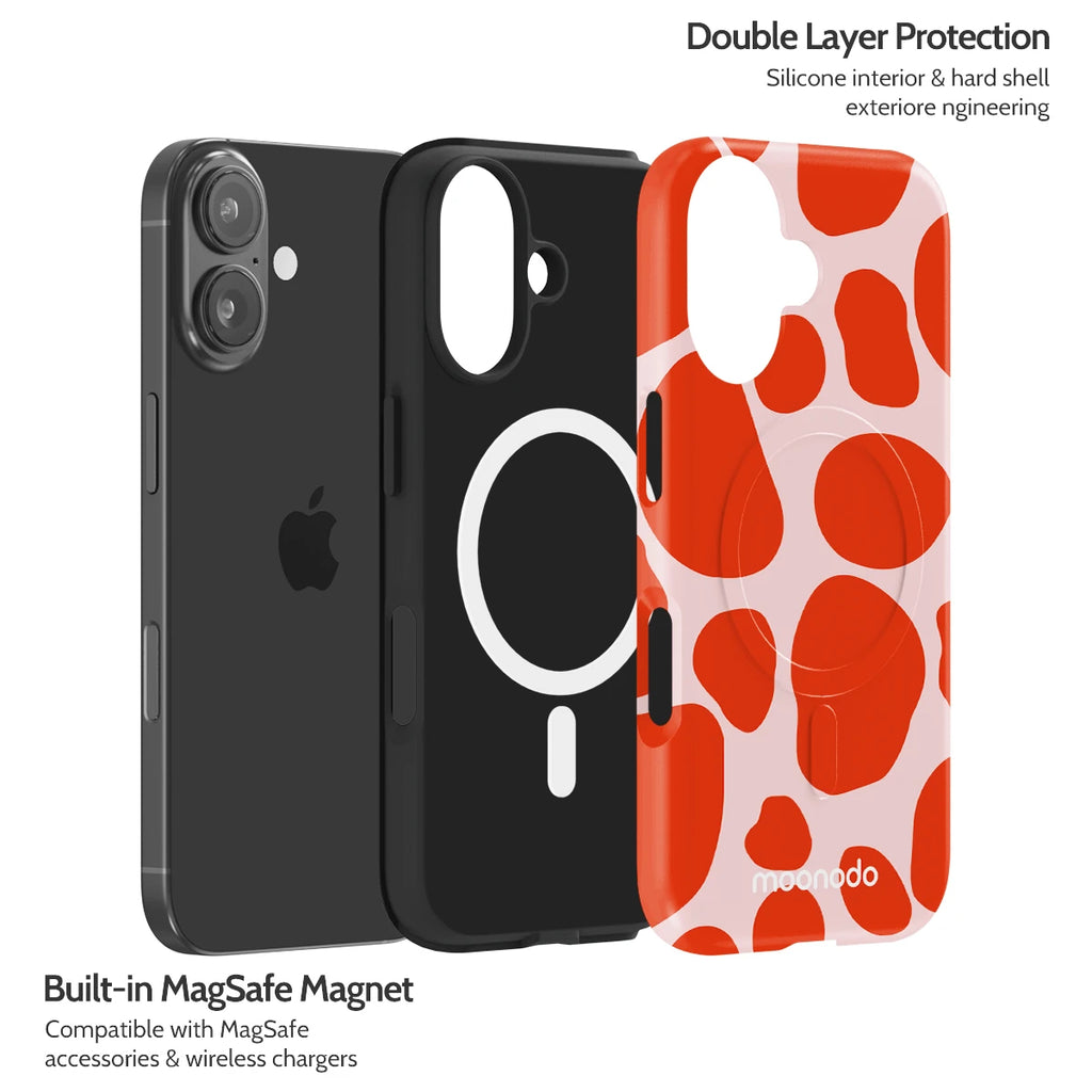 Scarlet Pulse - iPhone 16 Case