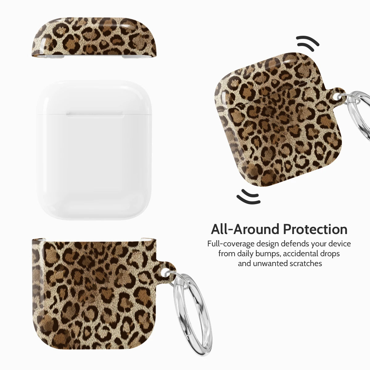 Amber Leopard - AirPods 1 & 2 Case