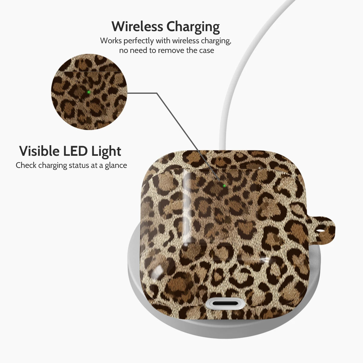Amber Leopard - AirPods 1 & 2 Case