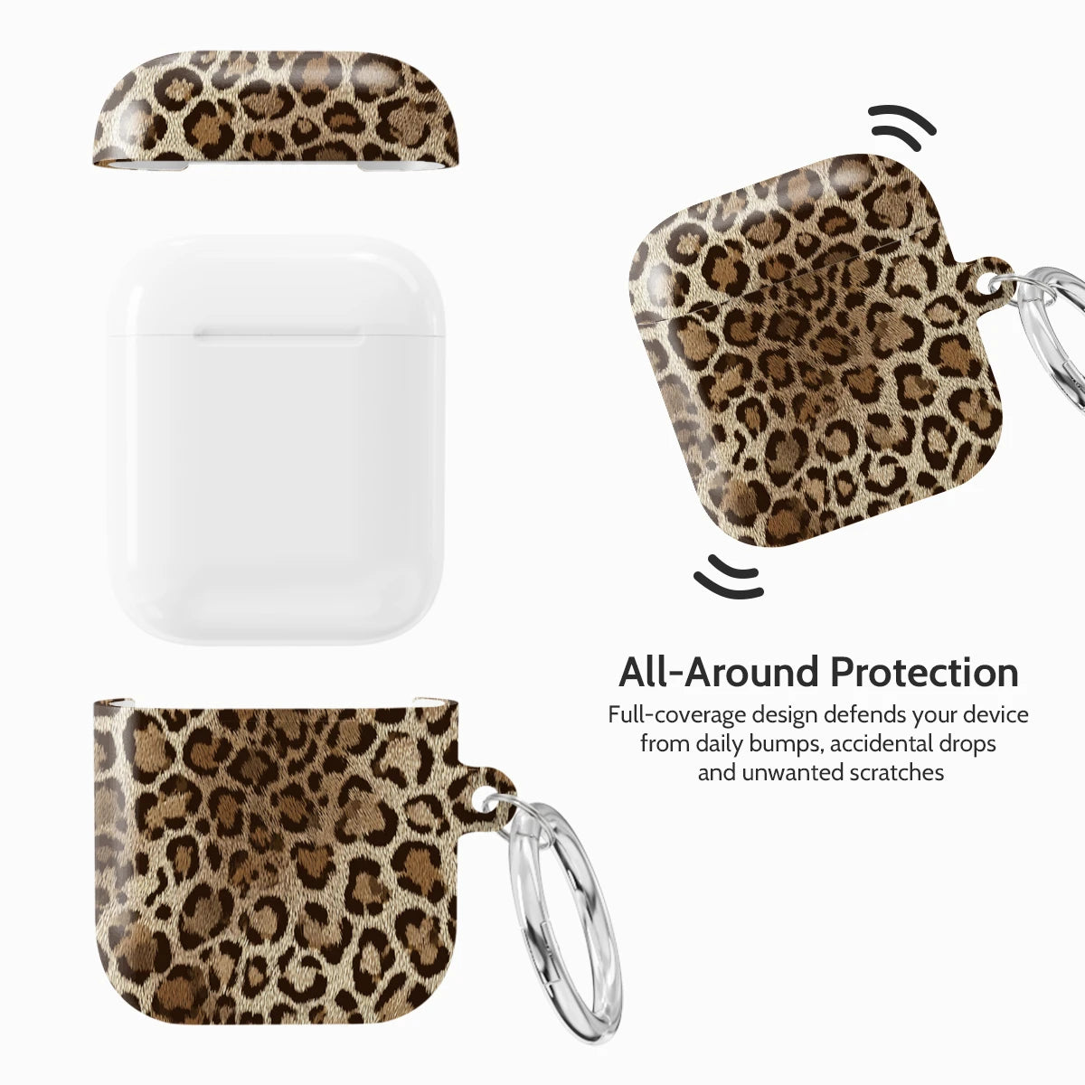 Amber Leopard - AirPods 1 & 2 Case
