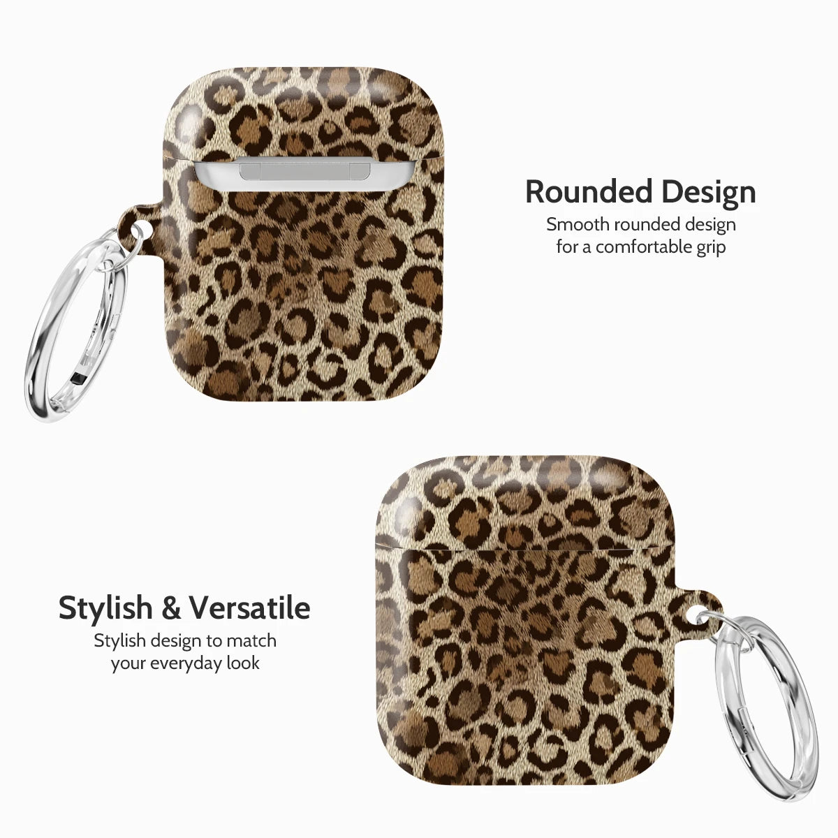 Amber Leopard - AirPods 1 & 2 Case