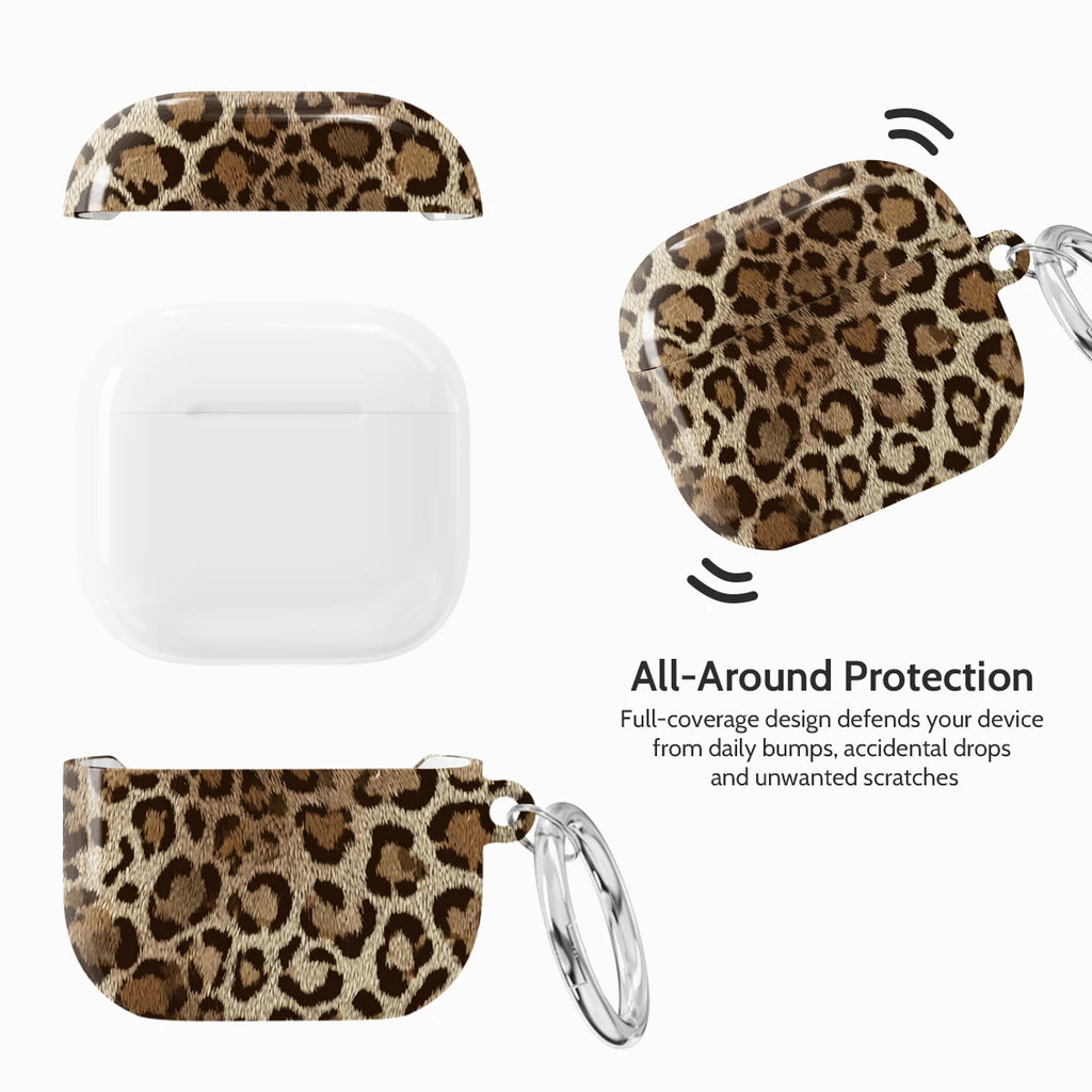 Amber Leopard - AirPods 4 Case