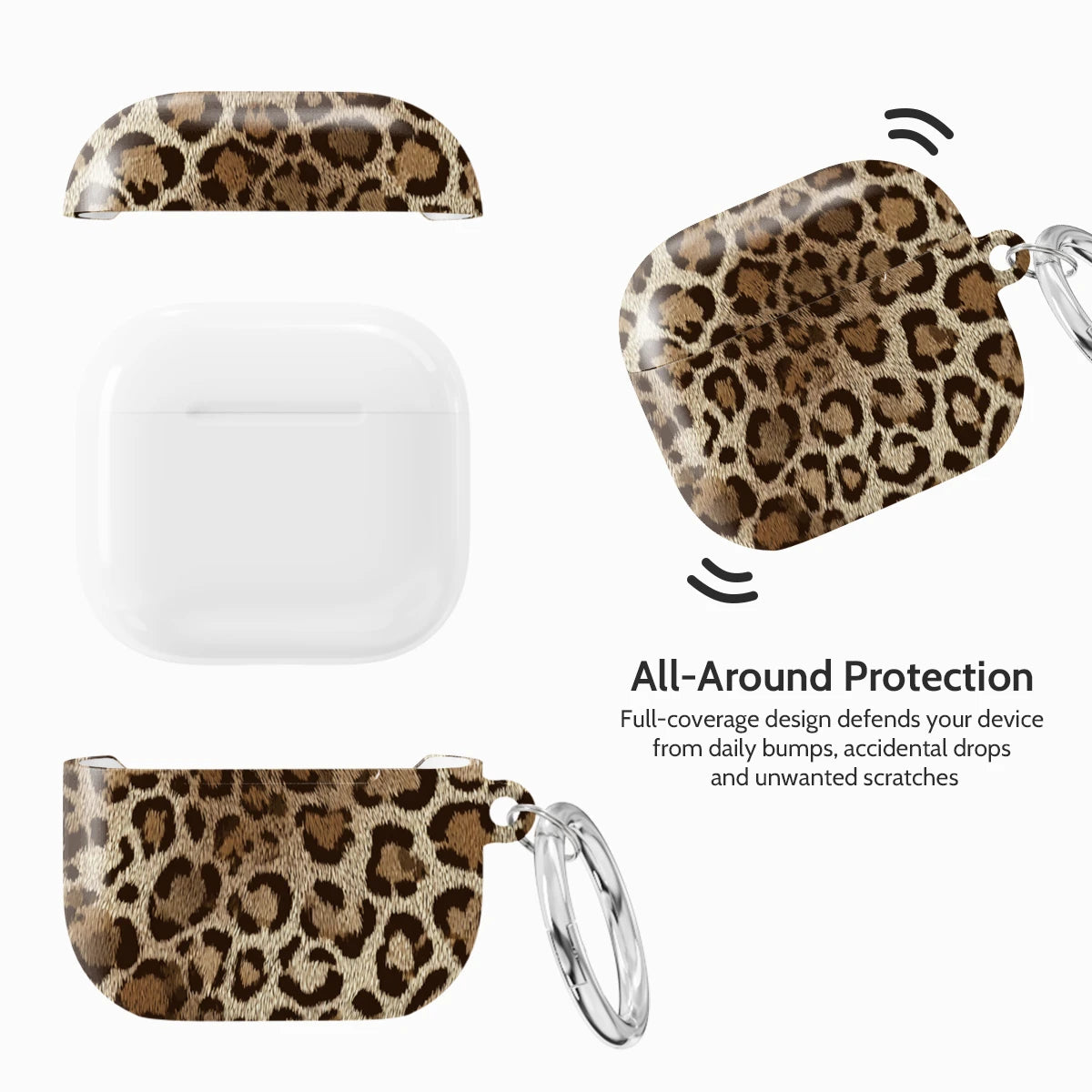Amber Leopard - AirPods 4 Case