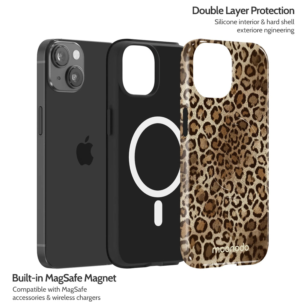 Amber Leopard - iPhone 14 Case