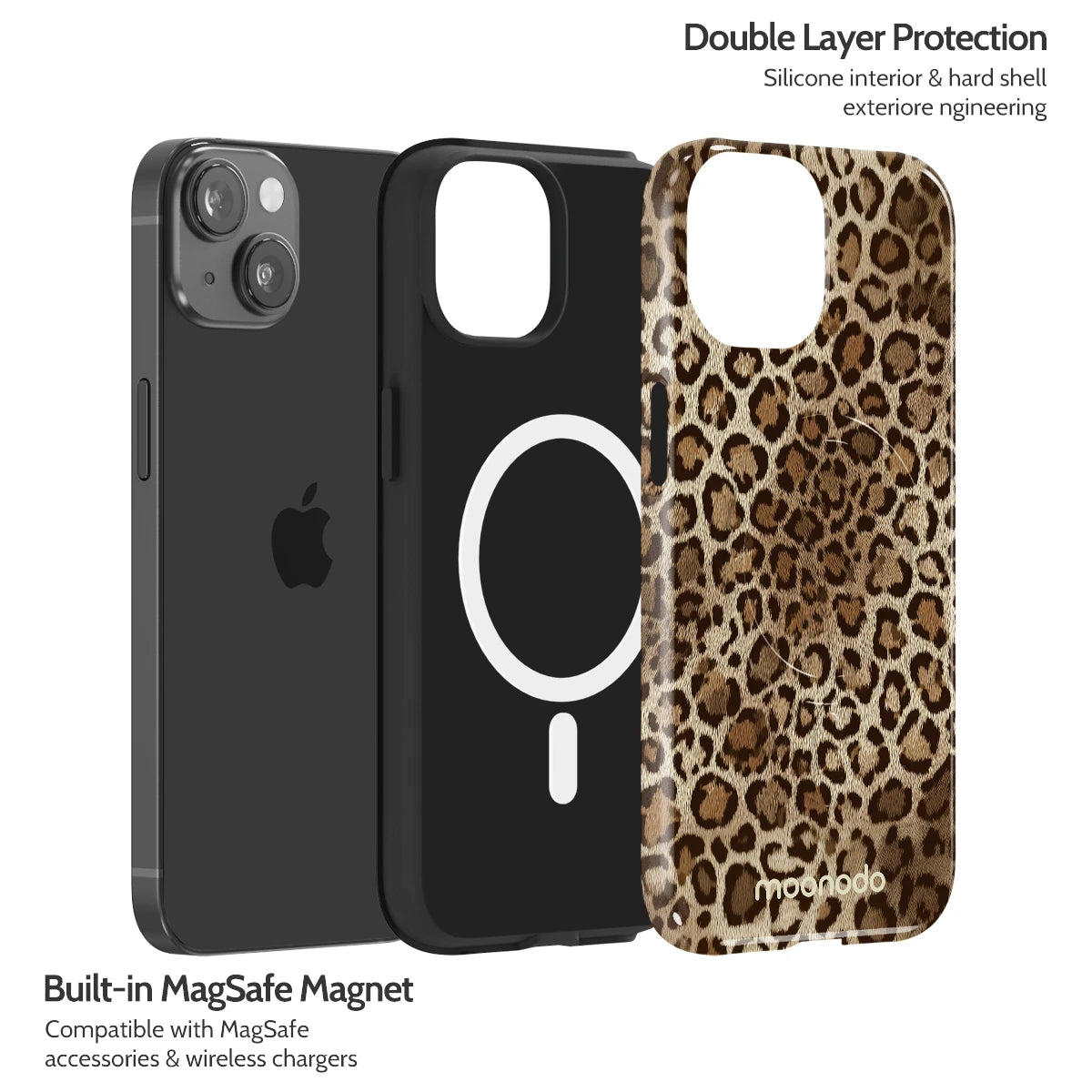 Amber Leopard - iPhone 14 Case