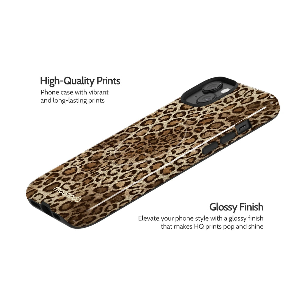 Amber Leopard - iPhone 14 Plus Case