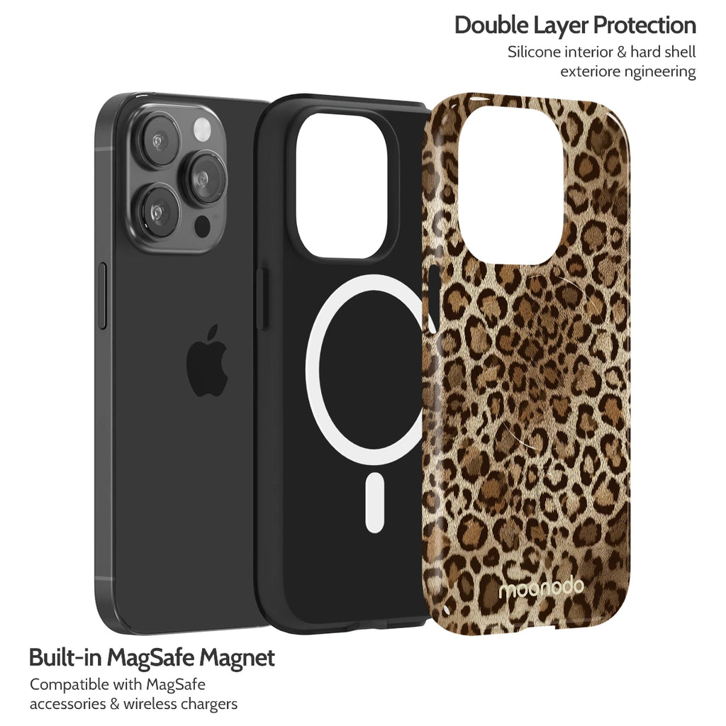 Amber Leopard - iPhone 14 Pro Case