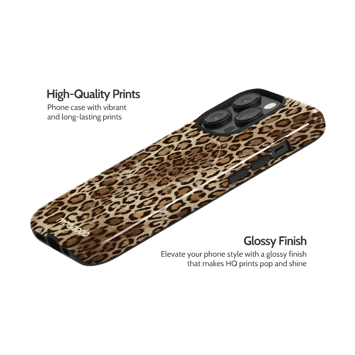 Amber Leopard - iPhone 14 Pro Case