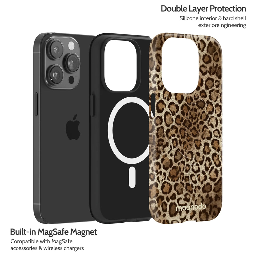 Amber Leopard - iPhone 14 Pro Case