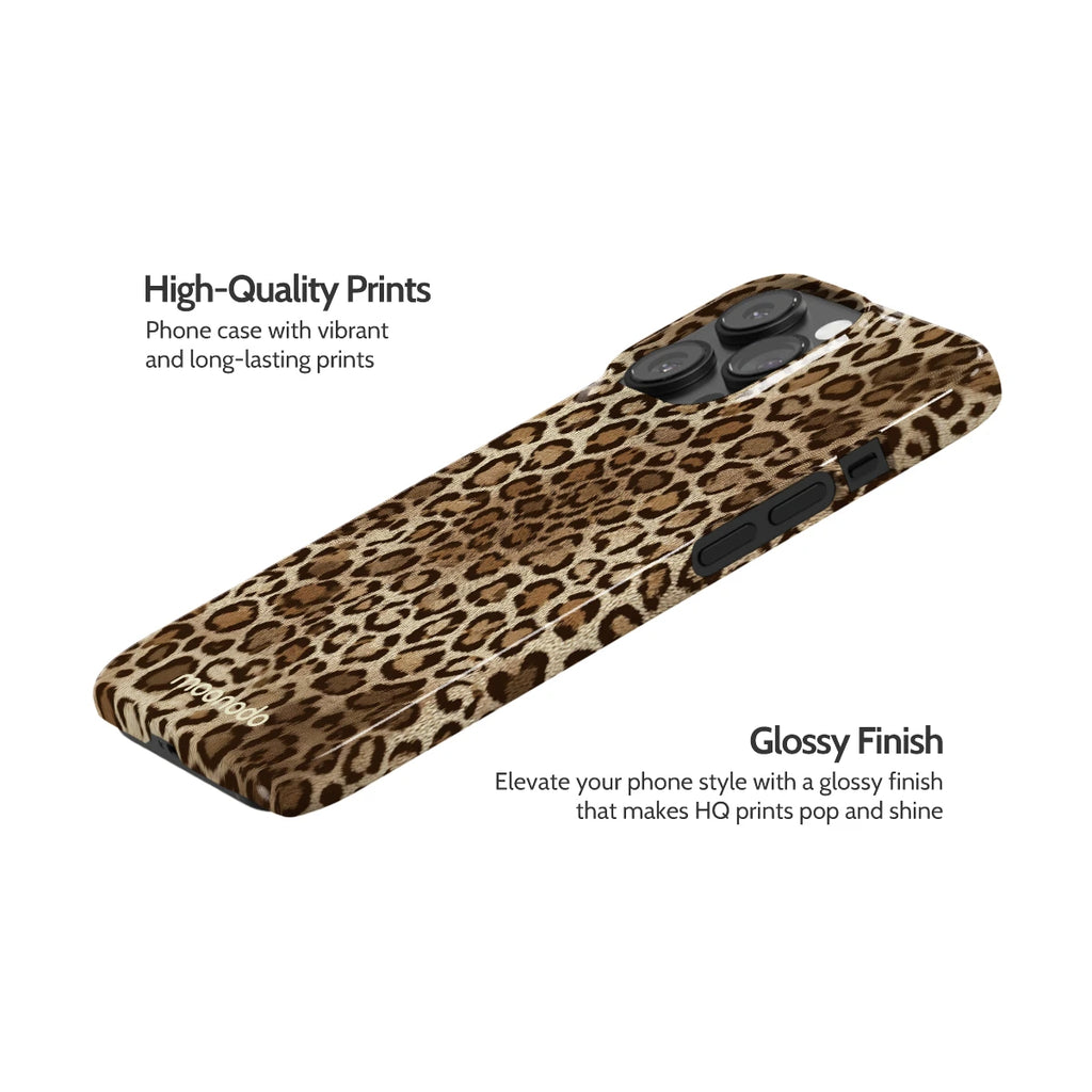 Amber Leopard - iPhone 14 Pro Case
