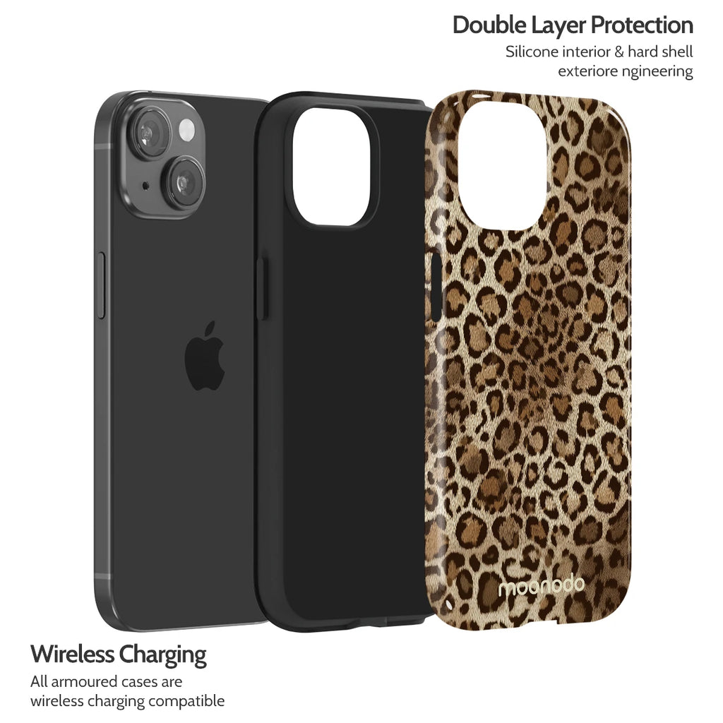Amber Leopard - iPhone 15 Case