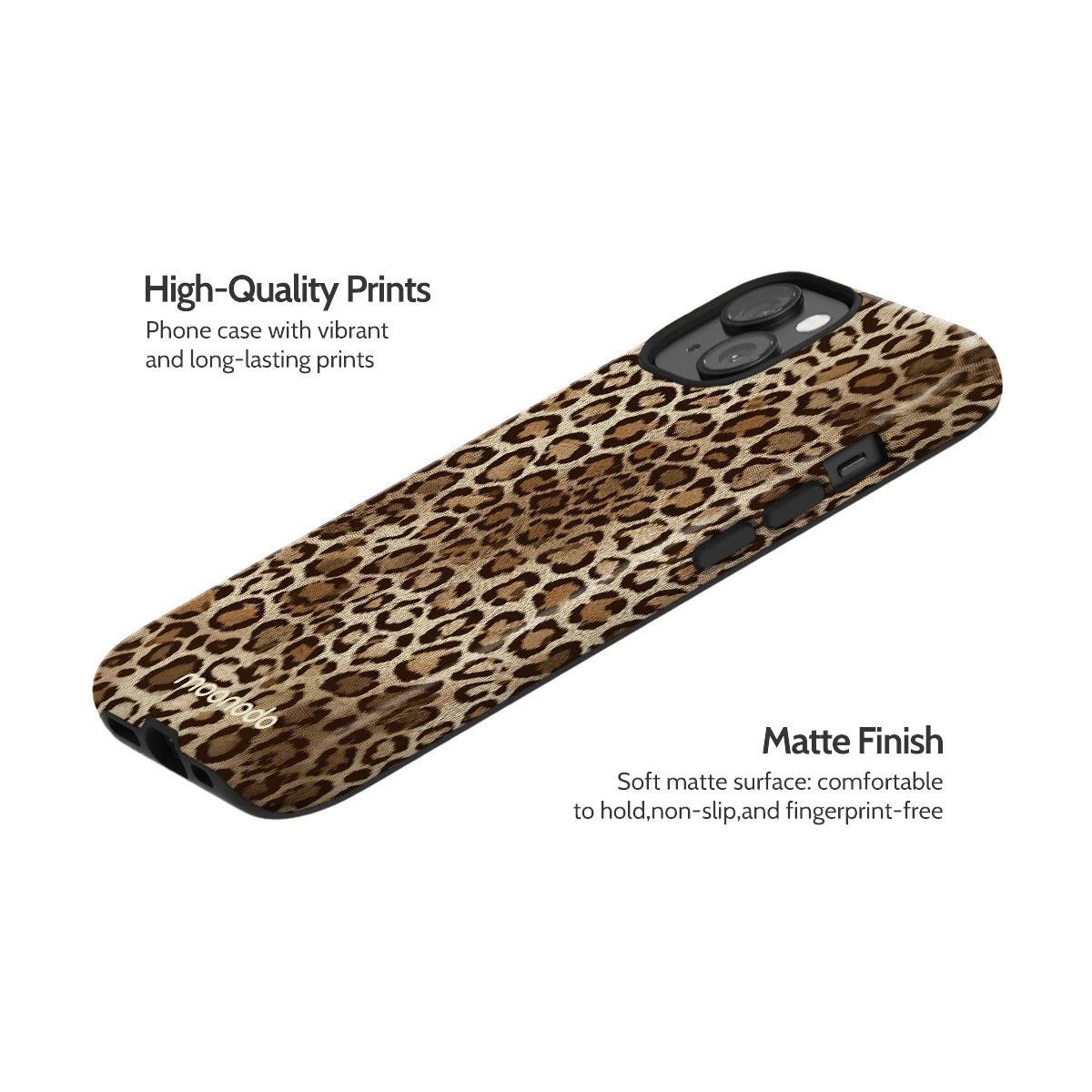 Amber Leopard - iPhone 15 Case