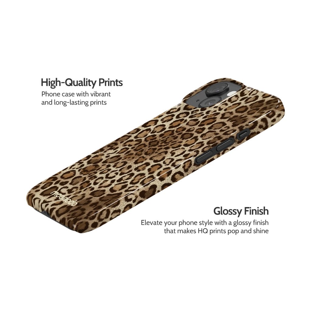 Amber Leopard - iPhone 15 Case