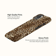Amber Leopard - iPhone 15 Case