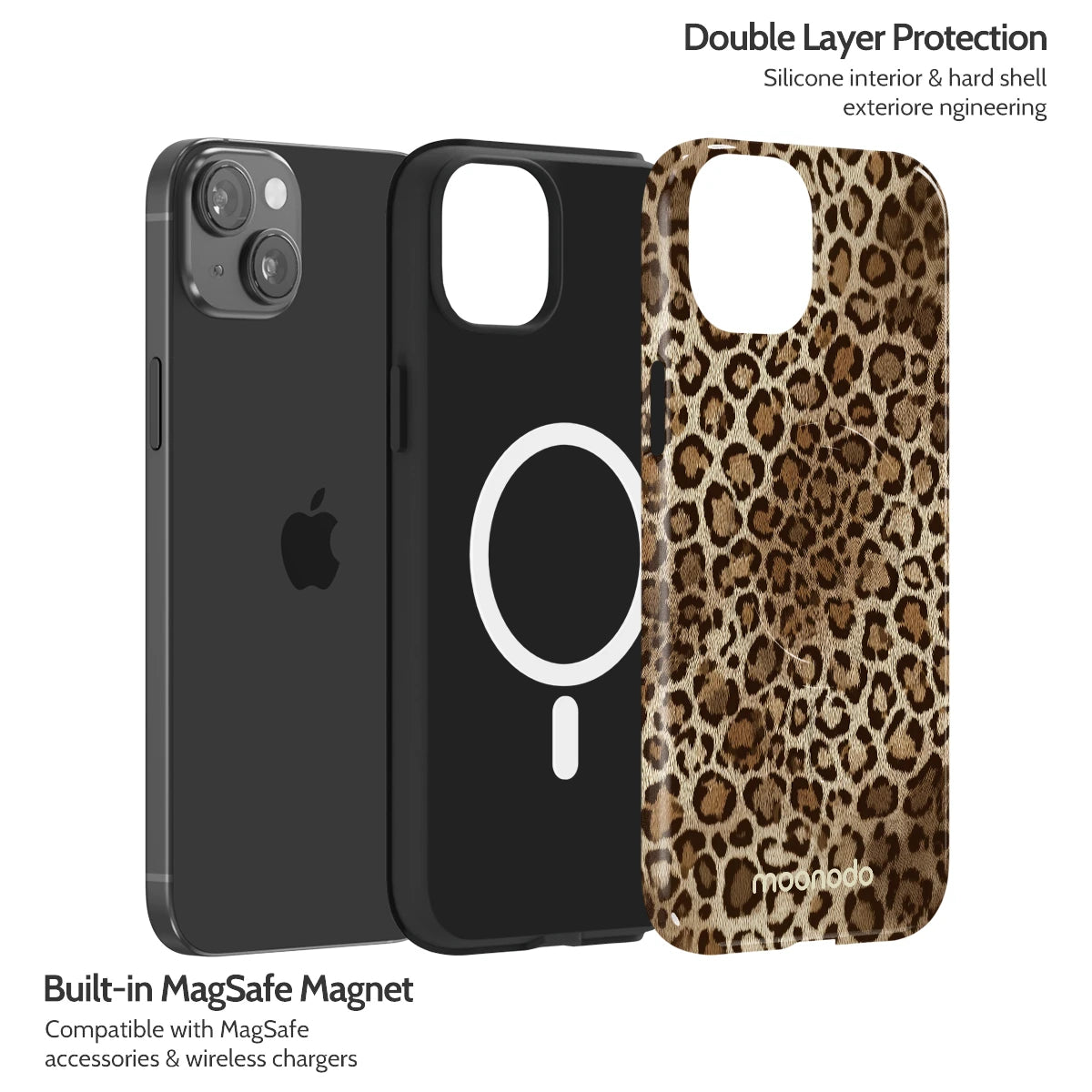 Amber Leopard - iPhone 15 Plus Case