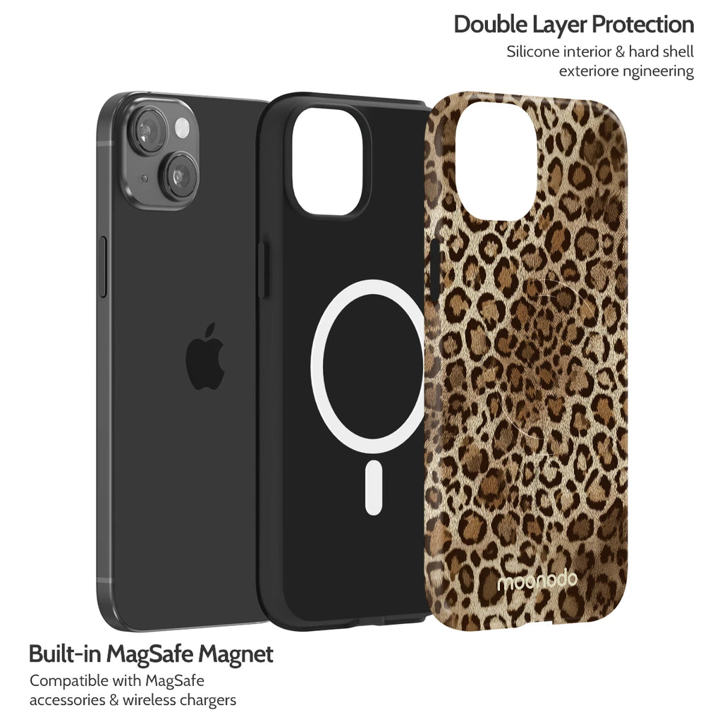 Amber Leopard - iPhone 15 Plus Case