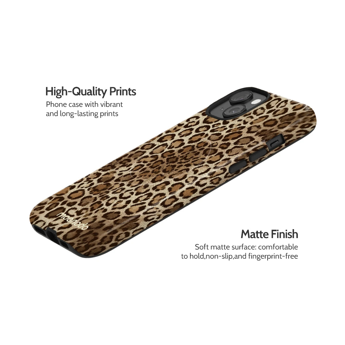 Amber Leopard - iPhone 15 Plus Case