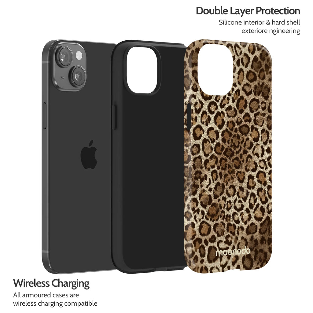 Amber Leopard - iPhone 15 Plus Case