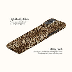 Amber Leopard - iPhone 15 Plus Case