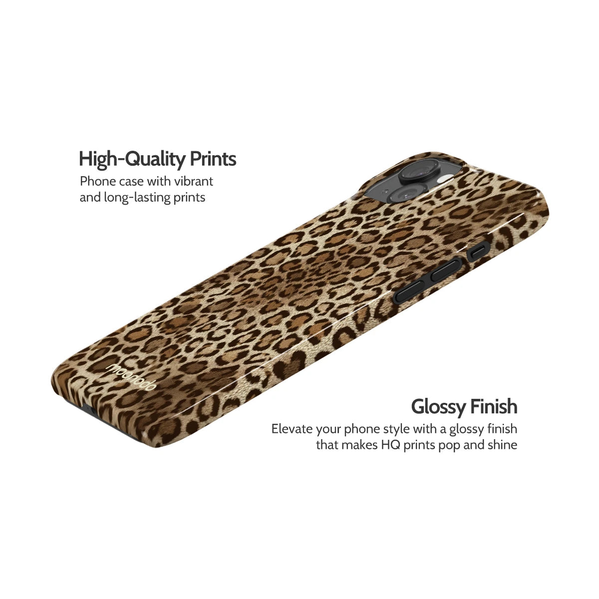 Amber Leopard - iPhone 15 Plus Case