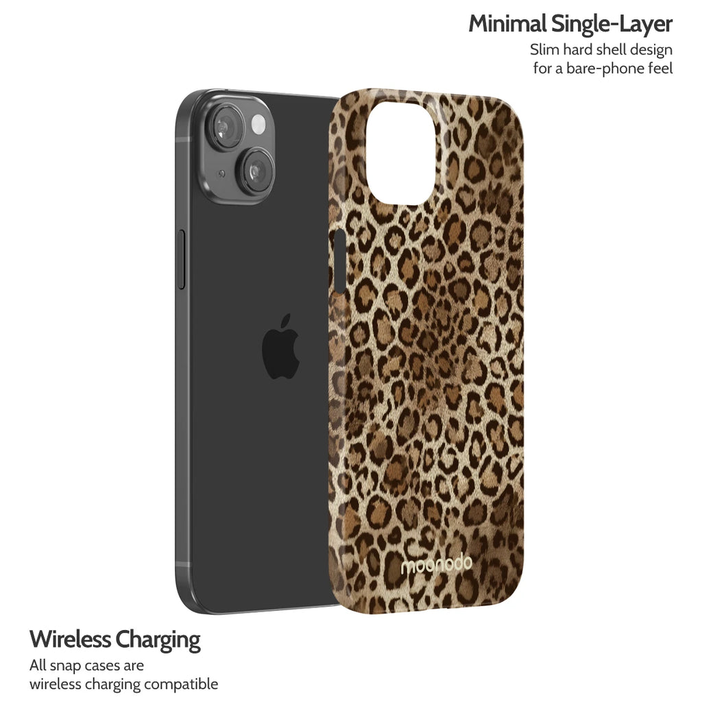 Amber Leopard - iPhone 15 Plus Case