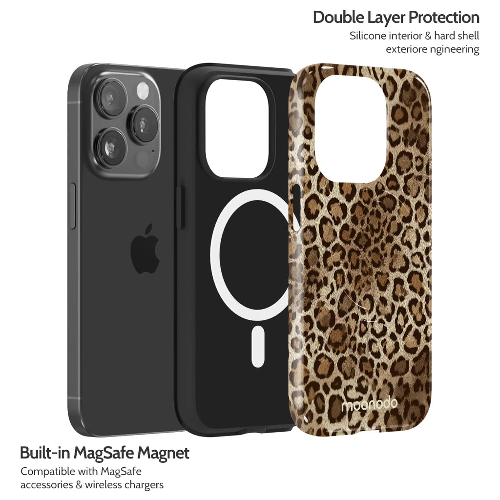 Amber Leopard - iPhone 15 Pro Case