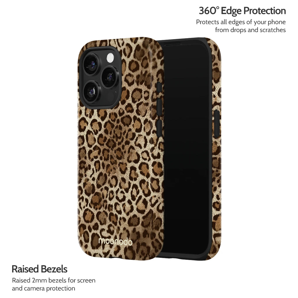 Amber Leopard - iPhone 15 Pro Case