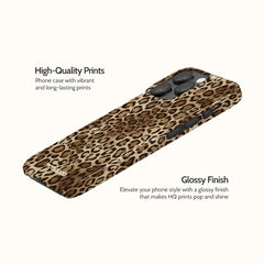 Amber Leopard - iPhone 15 Pro Case