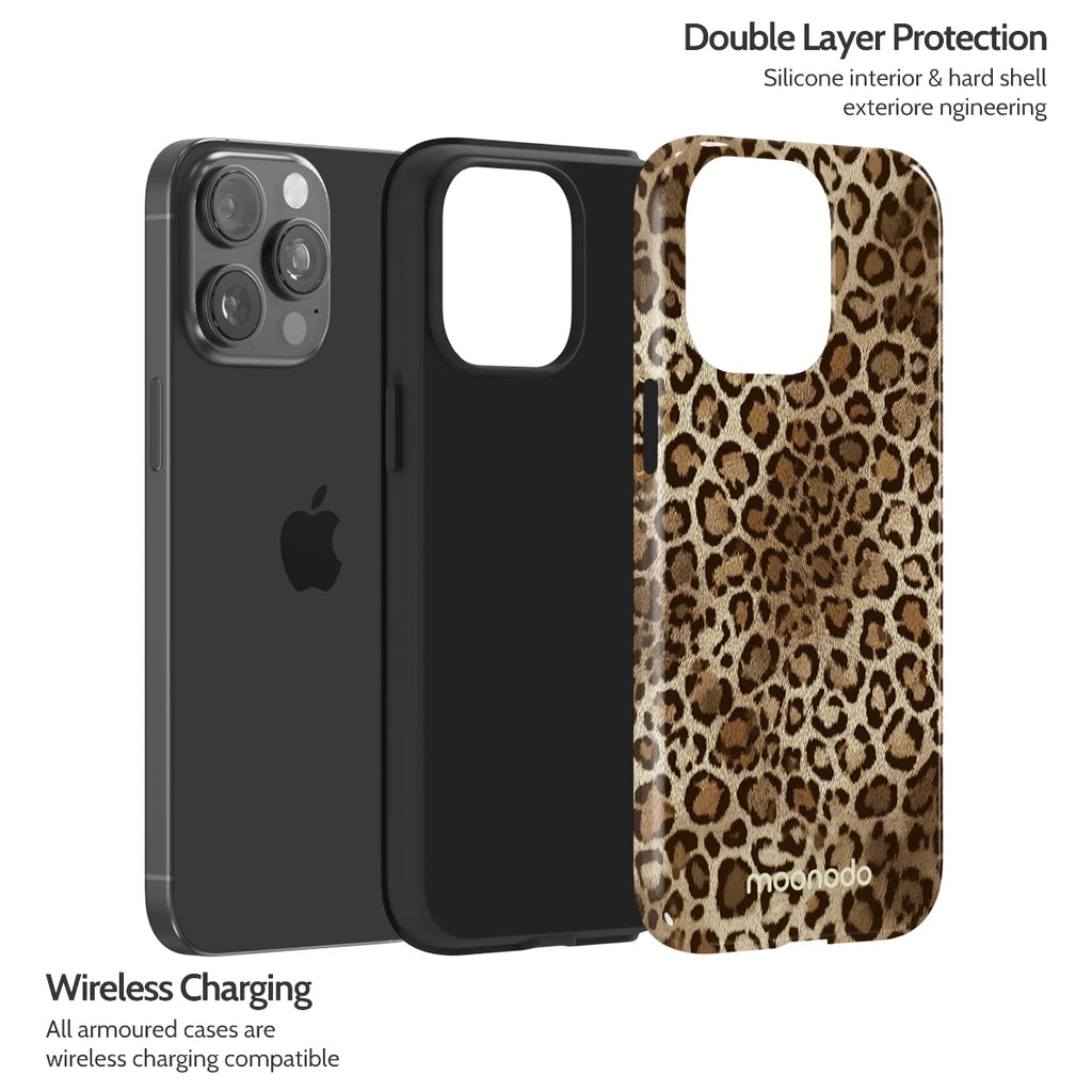 Amber Leopard - iPhone 15 Pro Max Case