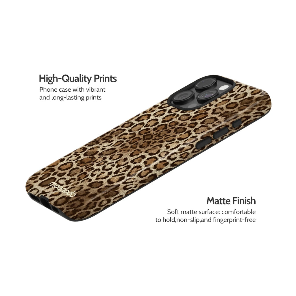 Amber Leopard - iPhone 15 Pro Max Case