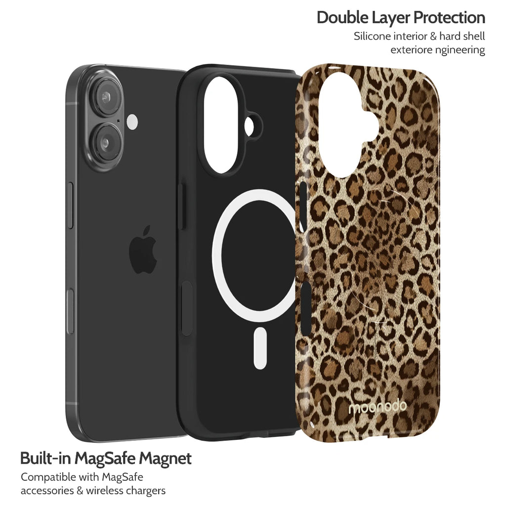 Amber Leopard - iPhone 16 Case