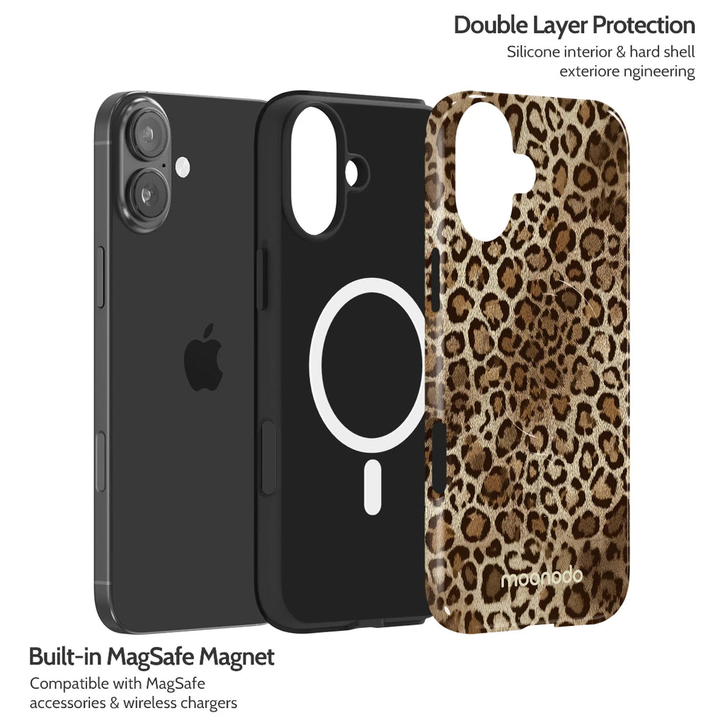 Amber Leopard - iPhone 16 Plus Case