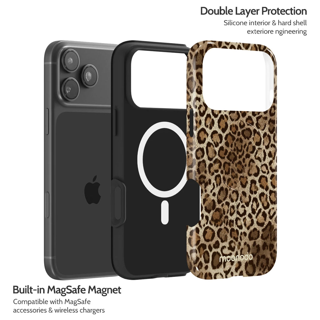 Amber Leopard - iPhone 17 Pro Max Case